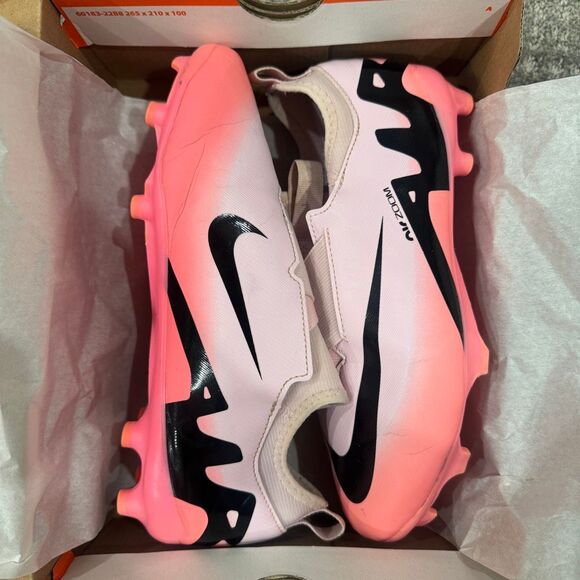 Nike Jr Zoom Mercurial Vapor 15 Academy MG Pink Foam Outdoor Soccer Cleat Size 6 - Picture 2 of 12